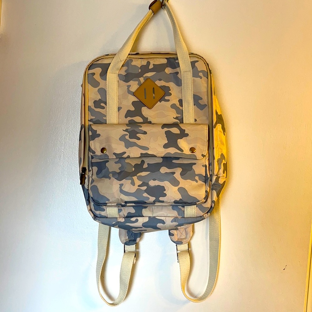 Waterproof camo book bag